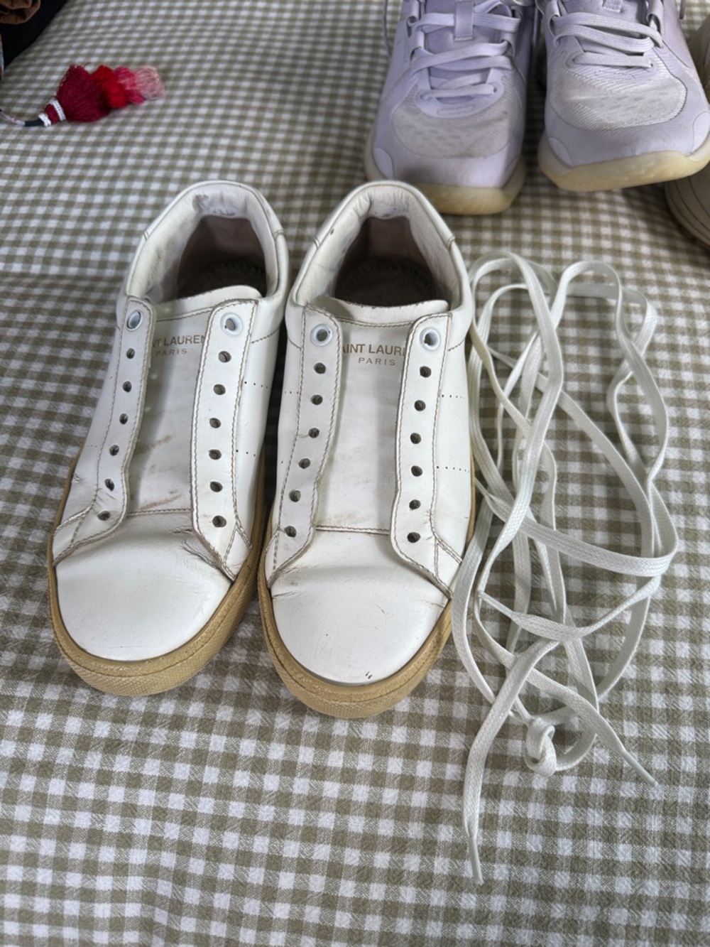 Saint Laurent sneakers  Leather Low-Top Sneakers